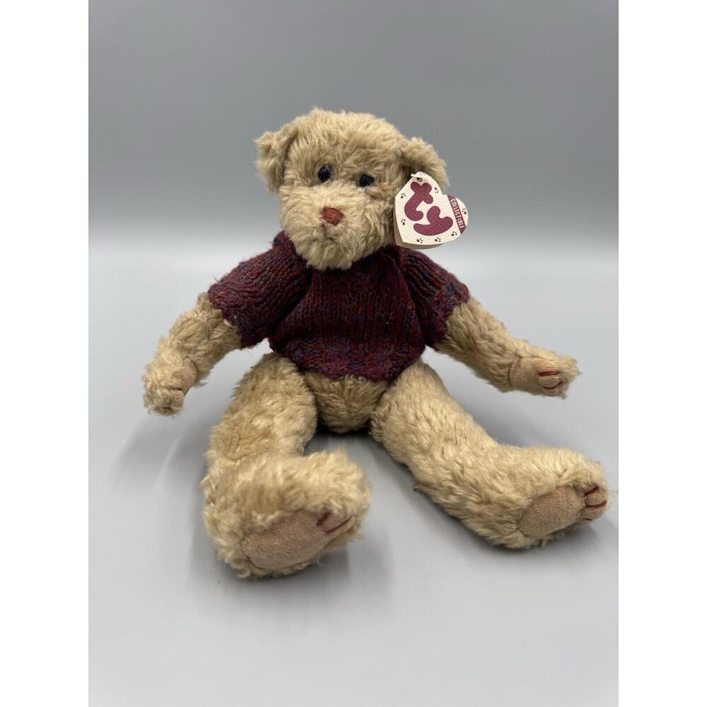 Vintage TY 1993 Attic Treasure‎ TYLER 11" Jointed Teddy Bear